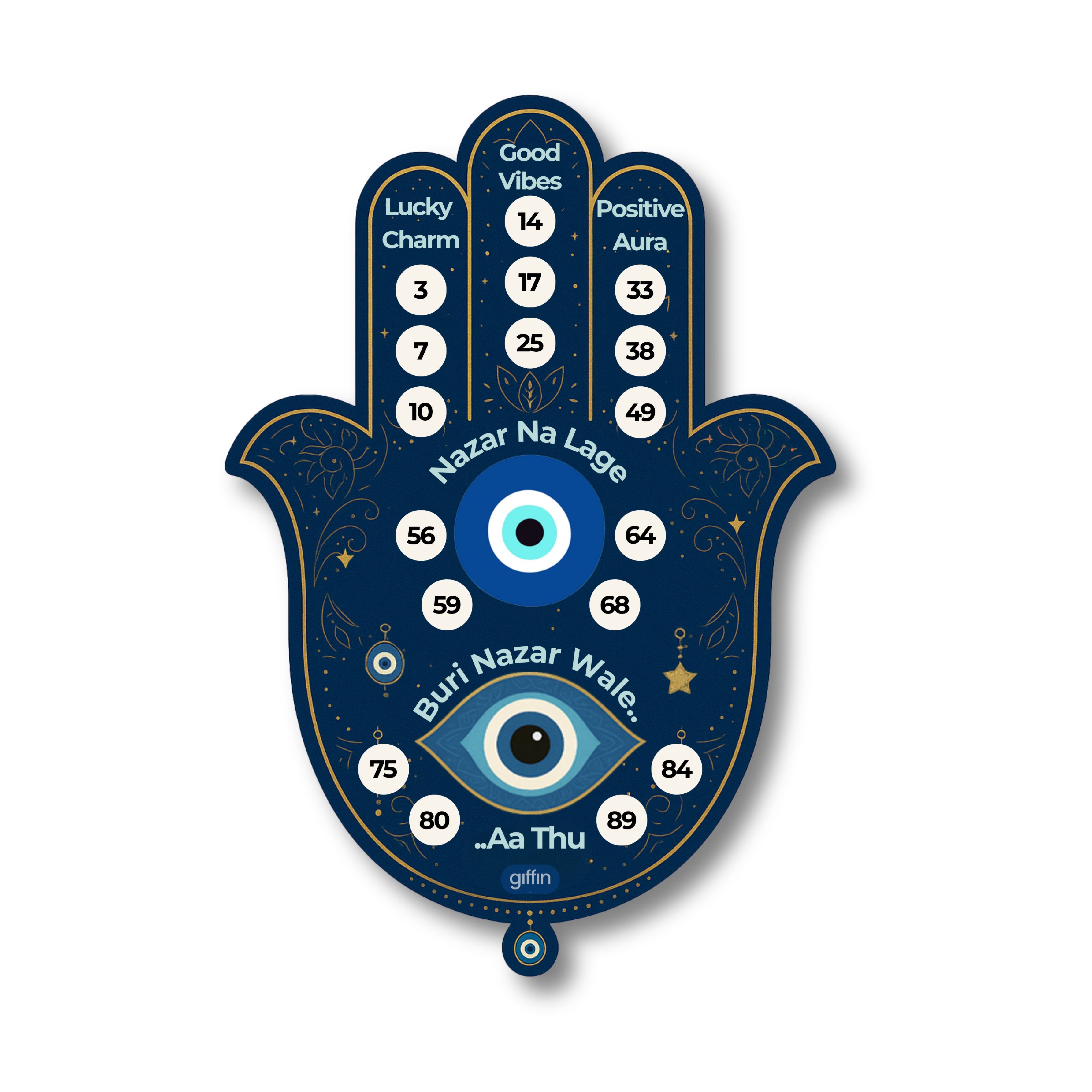 Evil Eye (Hamsa Hand) Tambola