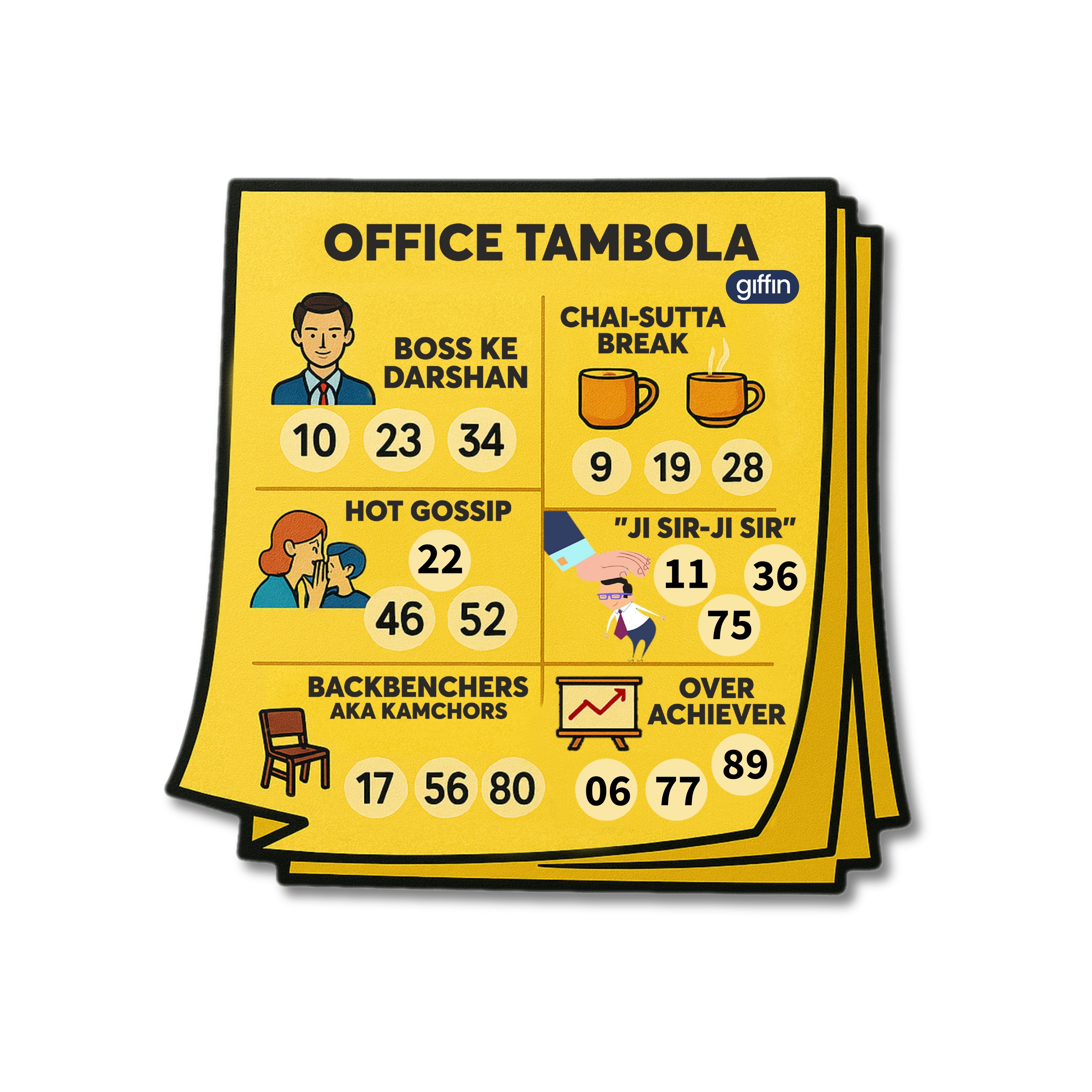 Office Theme Tambola