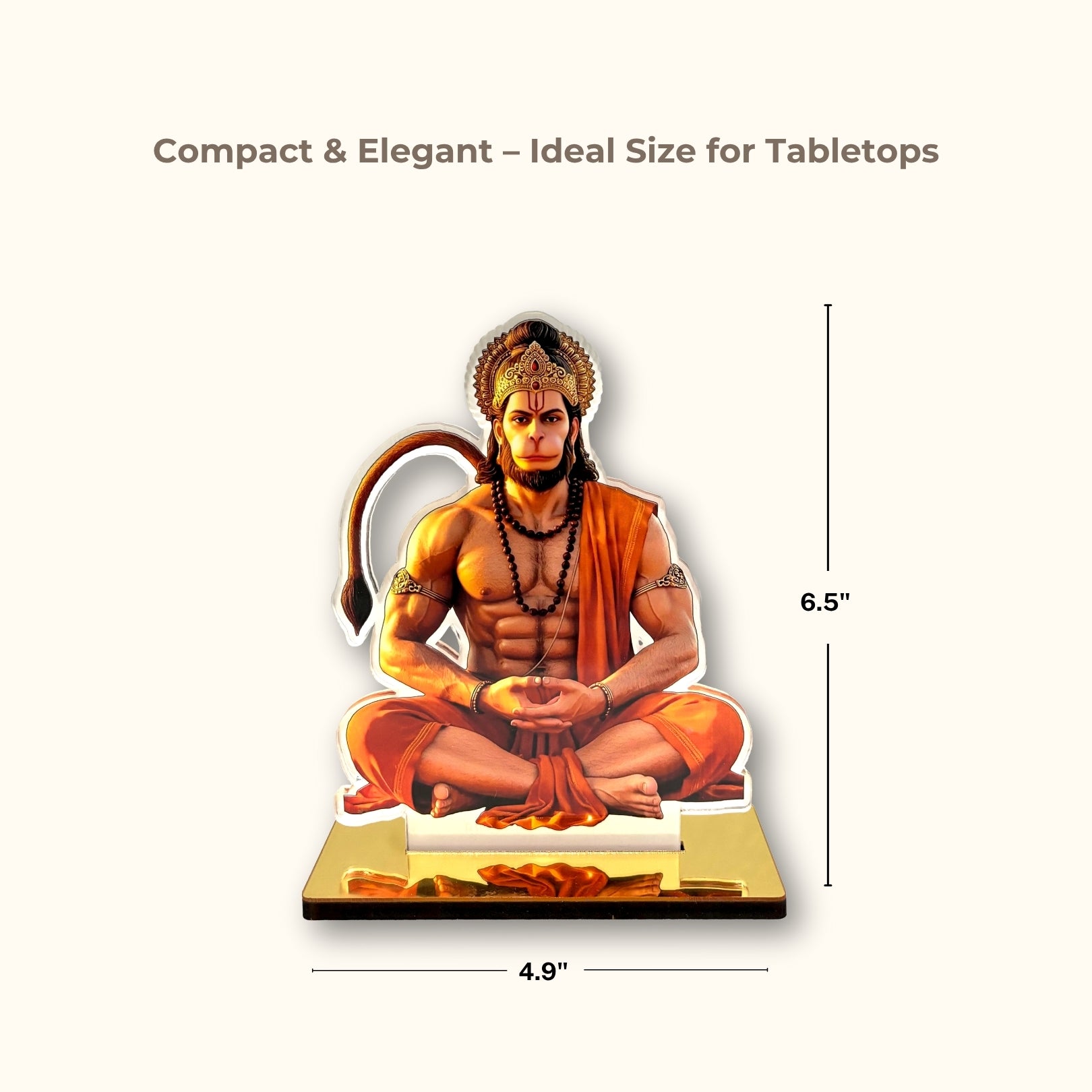 Lord Hanuman Acrylic Idol