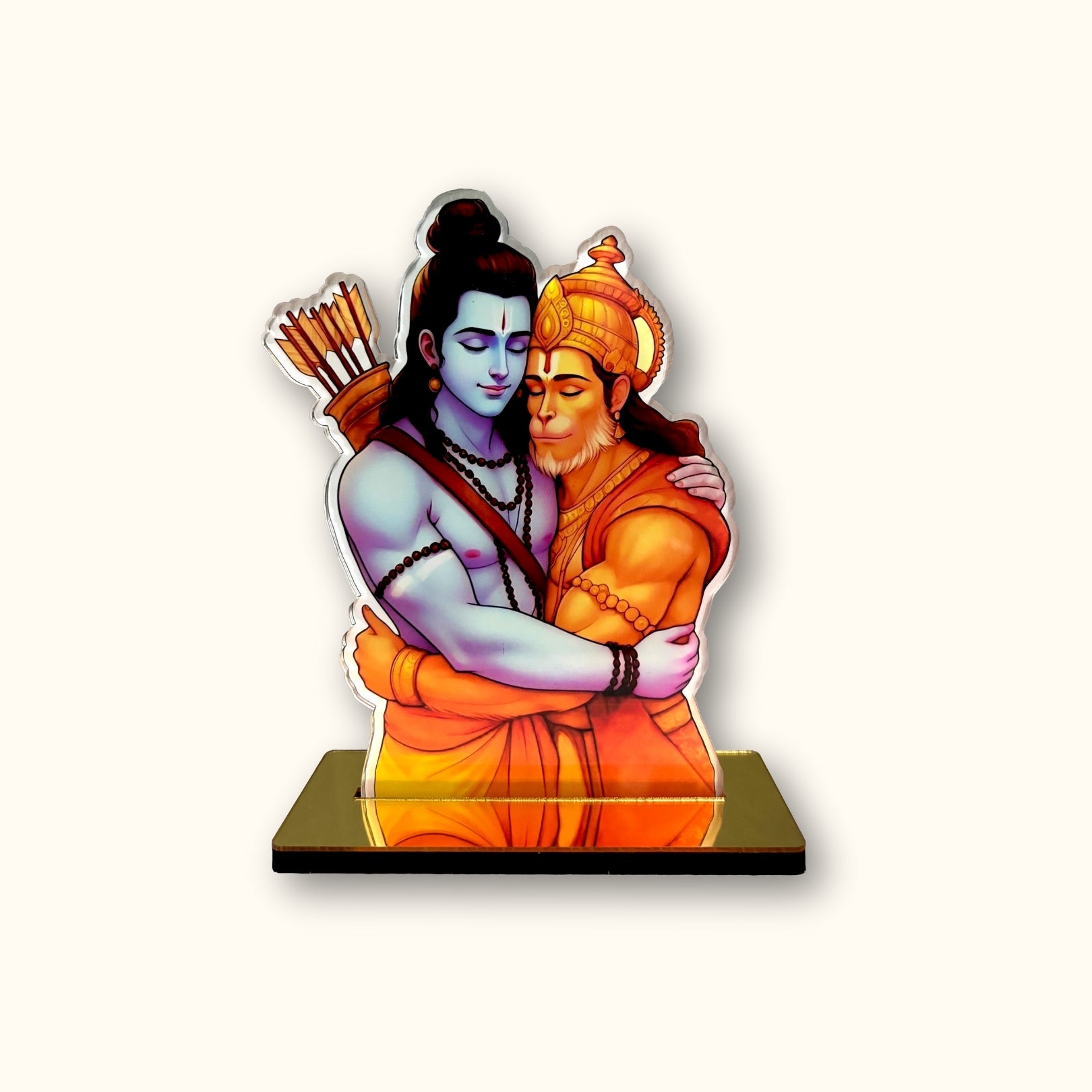 Lord Ram Embracing Hanuman Idol