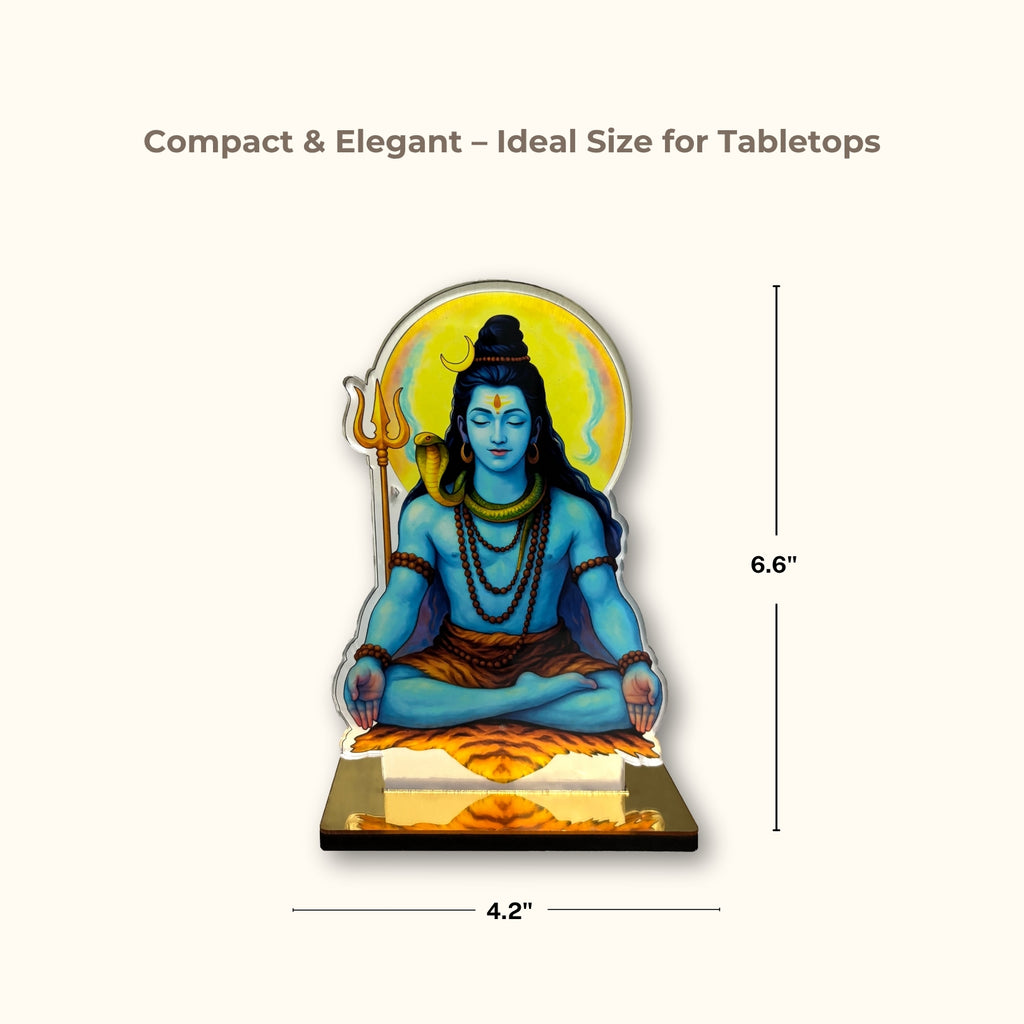 Lord Shiva Acrylic Idol