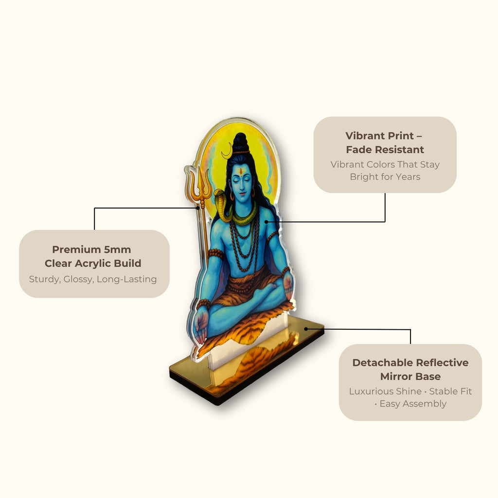 Lord Shiva Acrylic Idol