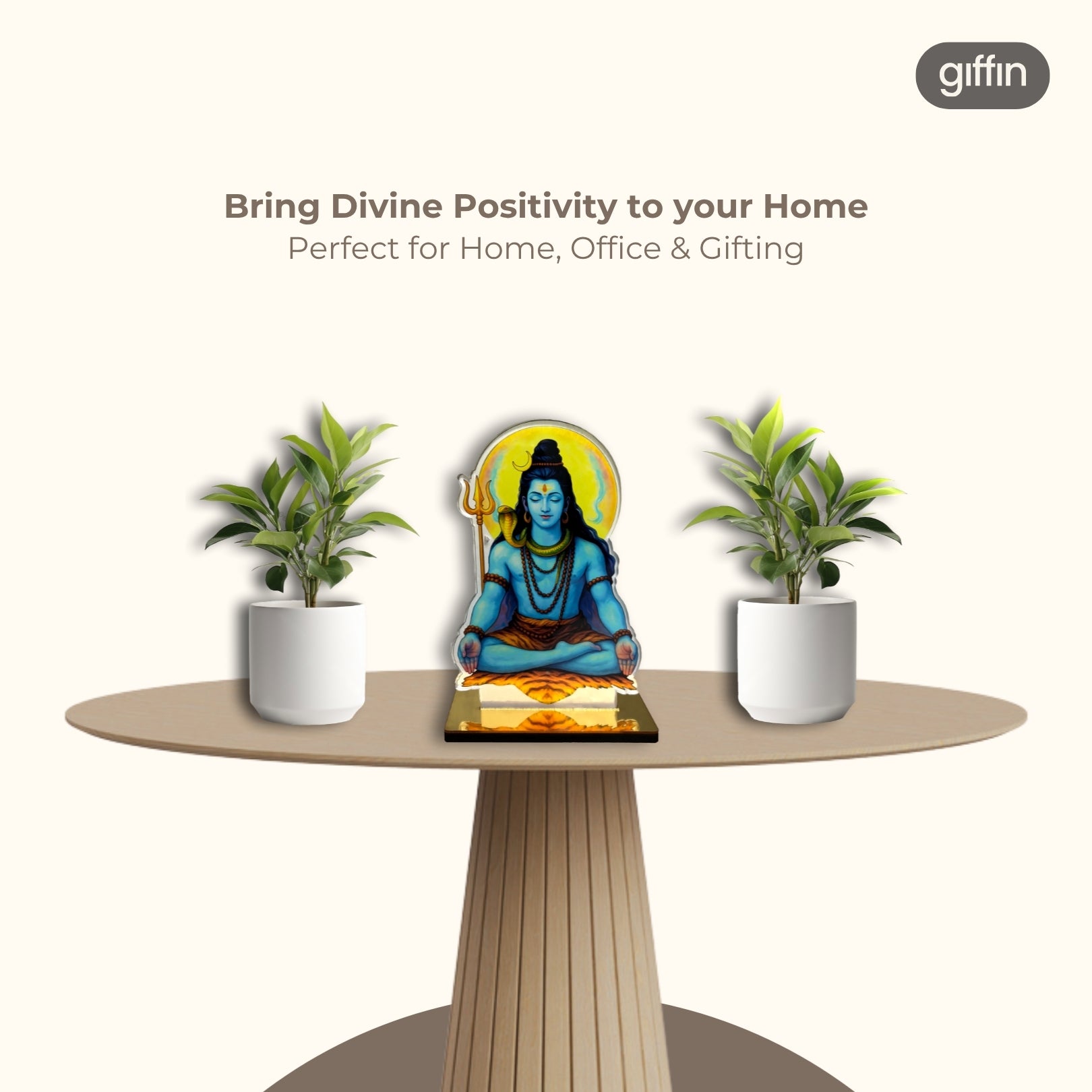 Lord Shiva Acrylic Idol