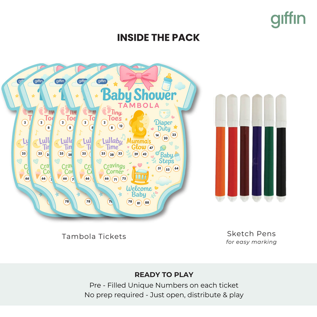 Baby Shower Tambola Tickets