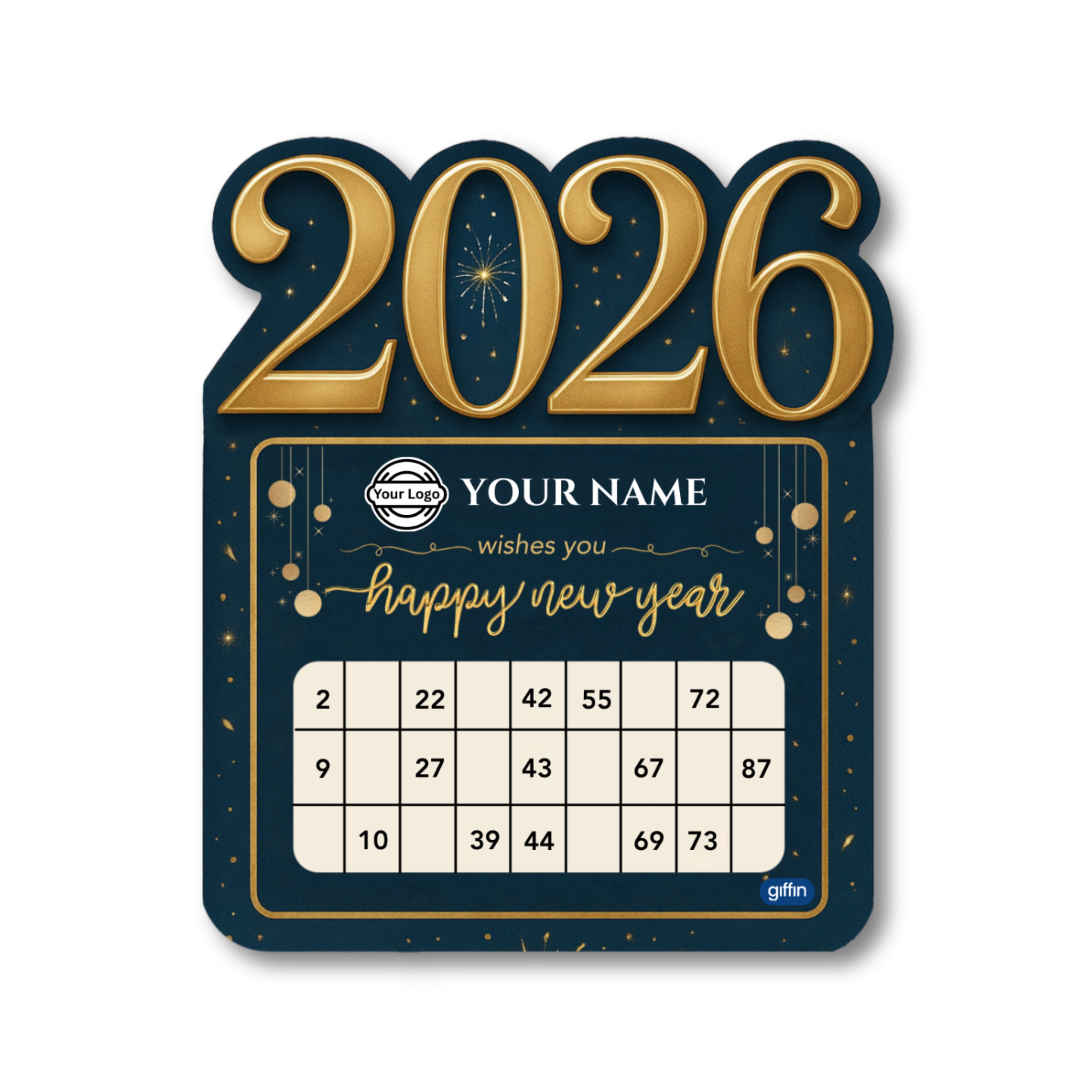 New Year 2026 Tambola Tickets (Customised)