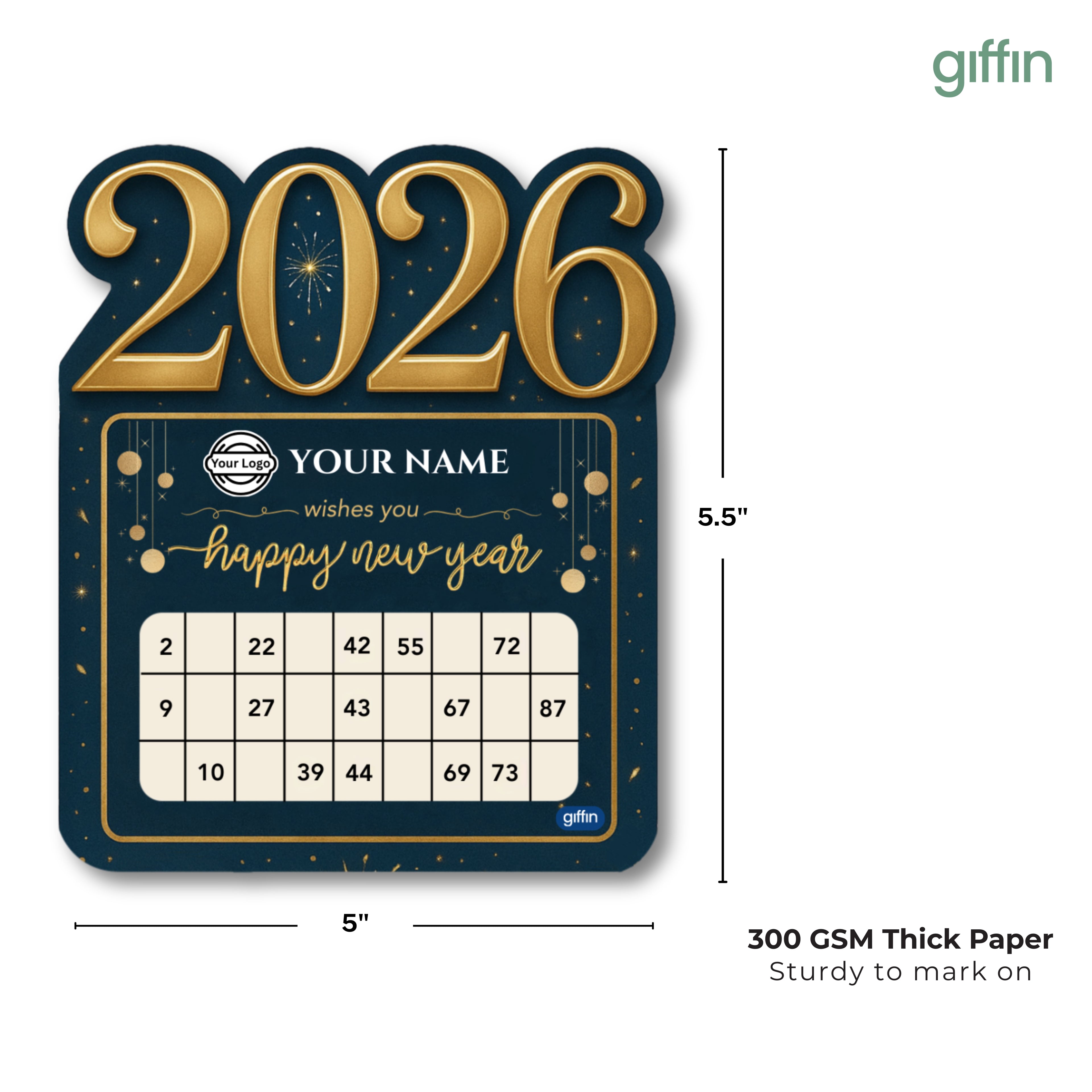 New Year 2026 Tambola Tickets (Customised)