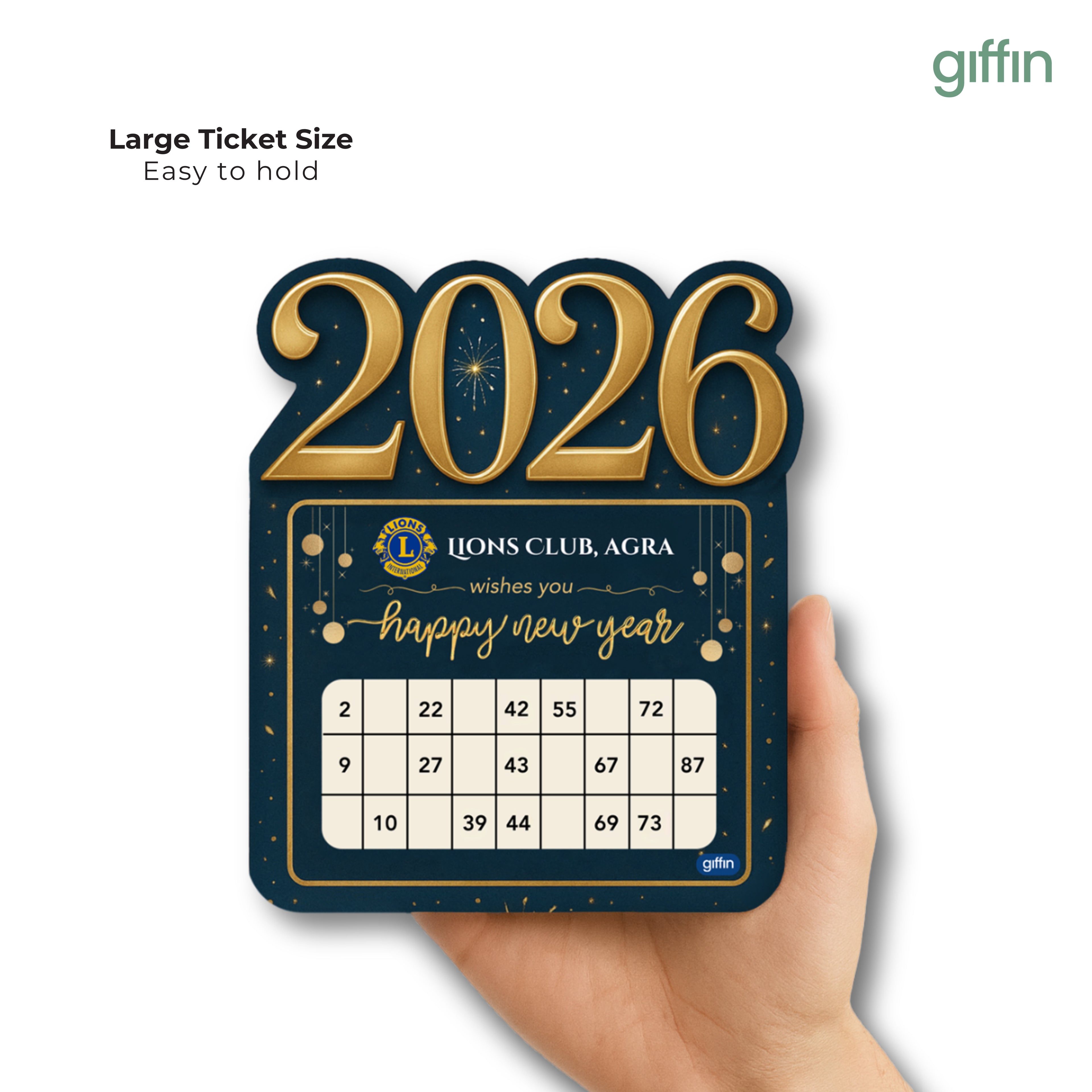 New Year 2026 Tambola Tickets (Customised)