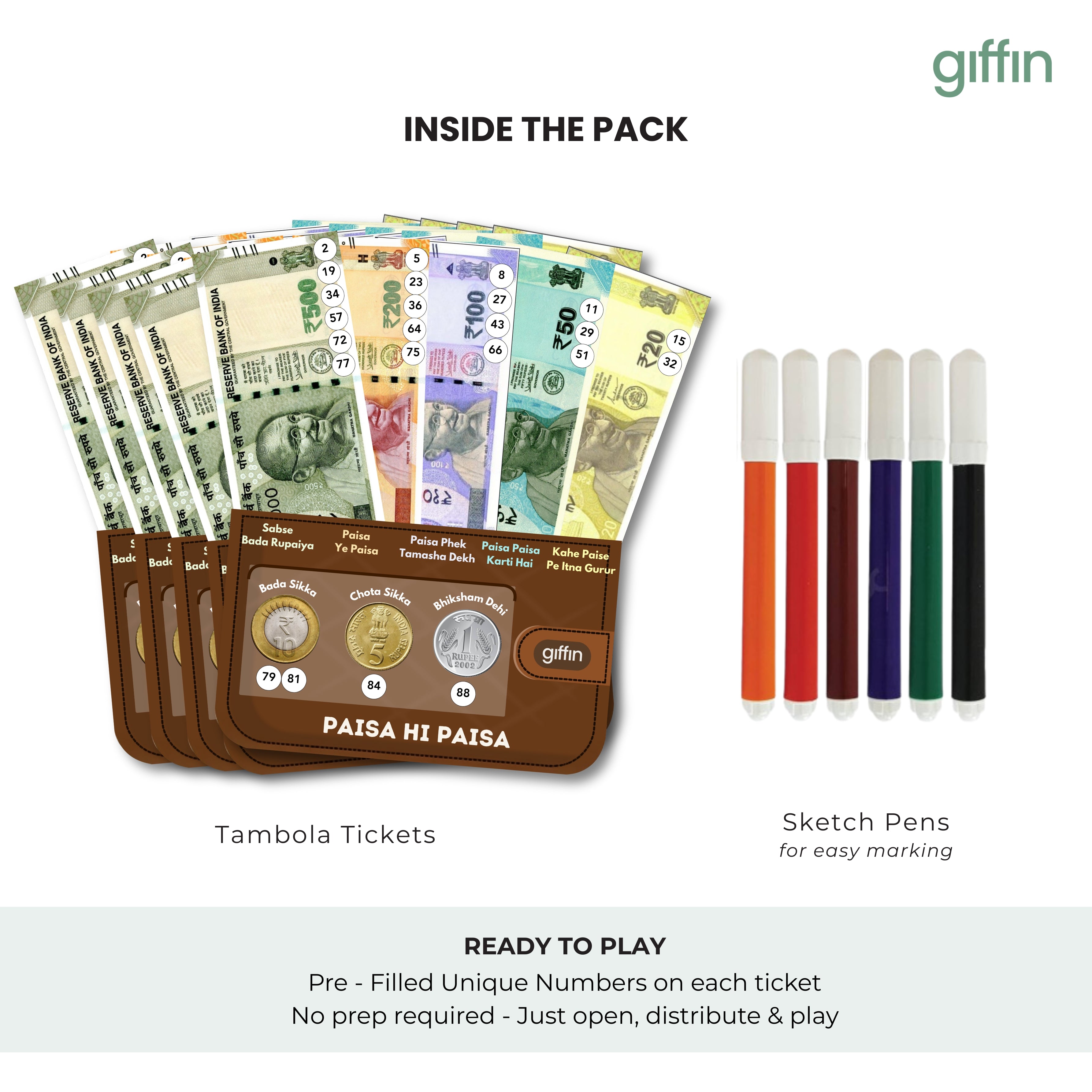 Paisa hi Paisa Tambola Tickets