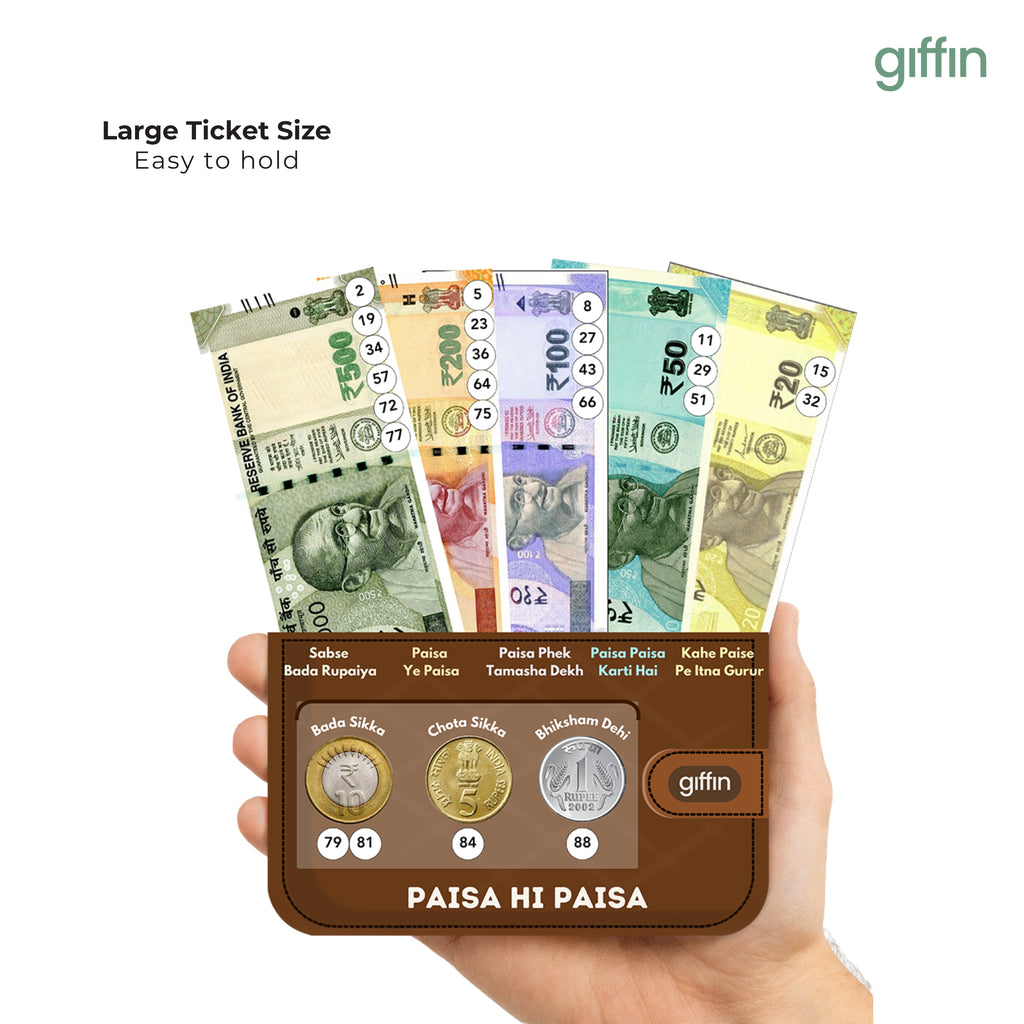 Paisa hi Paisa Tambola Tickets