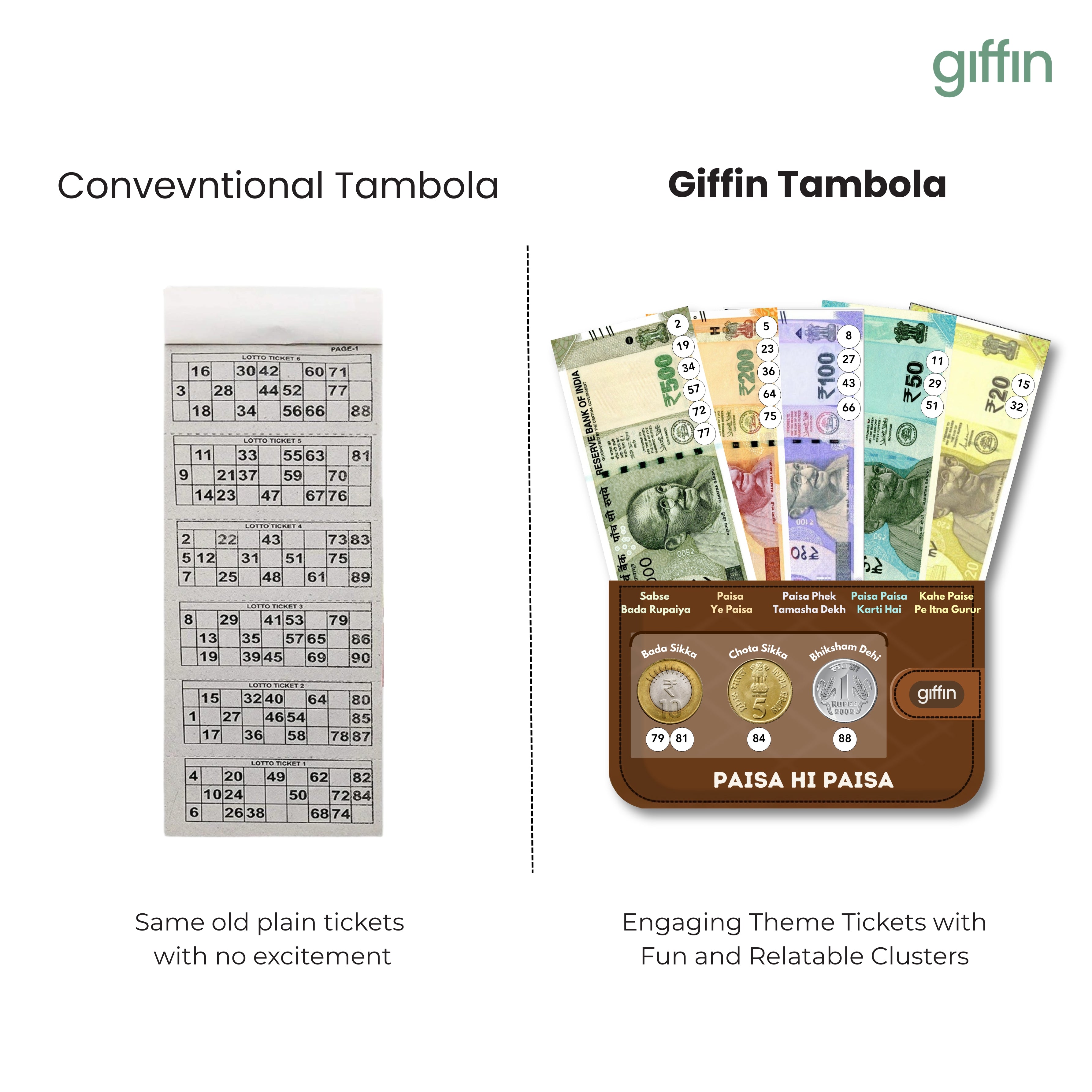 Paisa hi Paisa Tambola Tickets