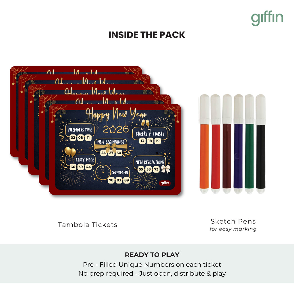 New Year 2026 Tambola Tickets