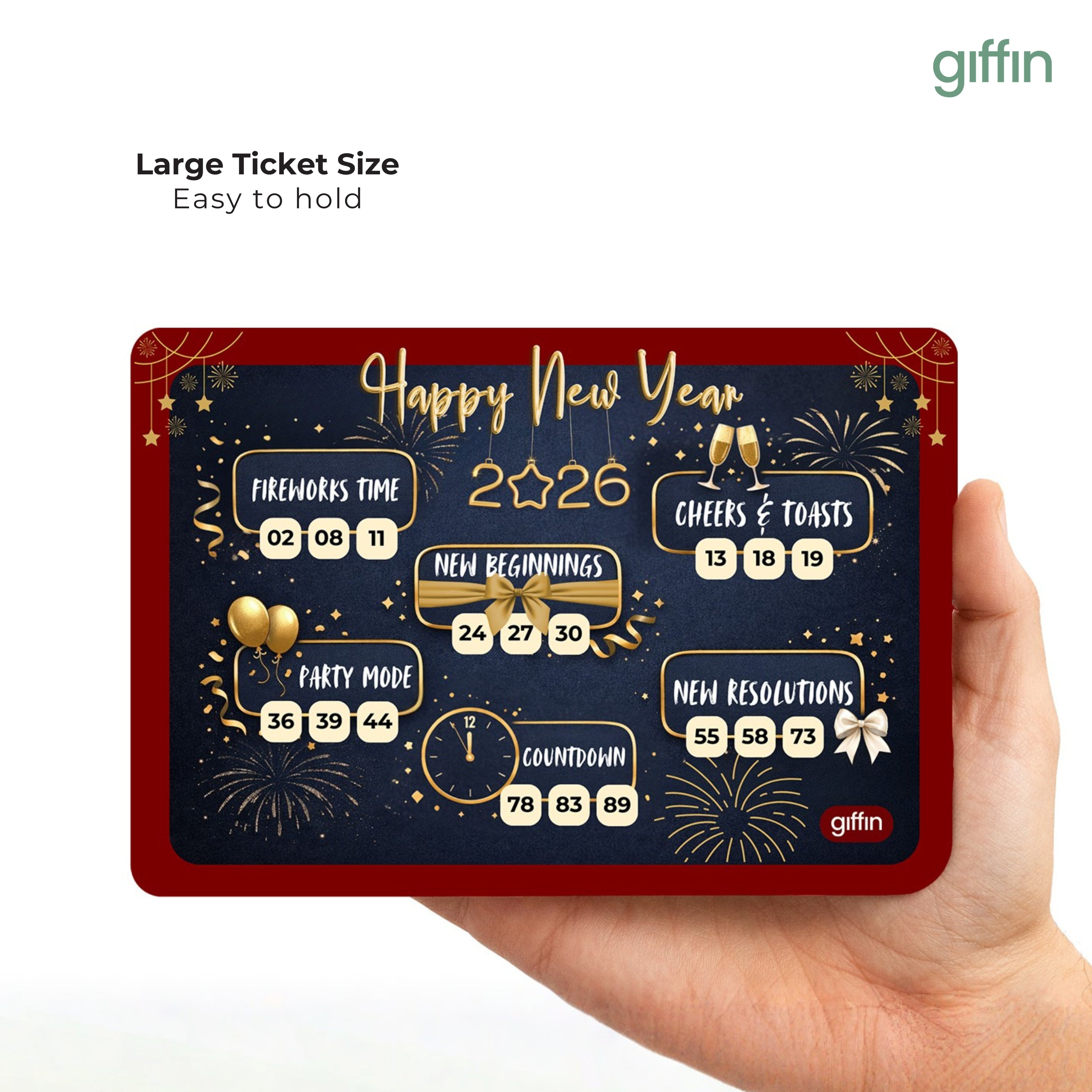 New Year 2026 Tambola Tickets