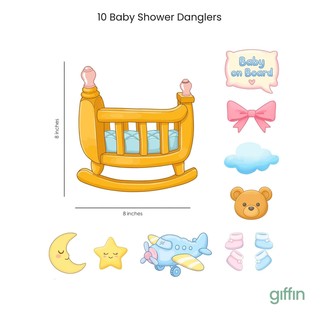 Baby Shower Decoration Pack - 21 Pcs