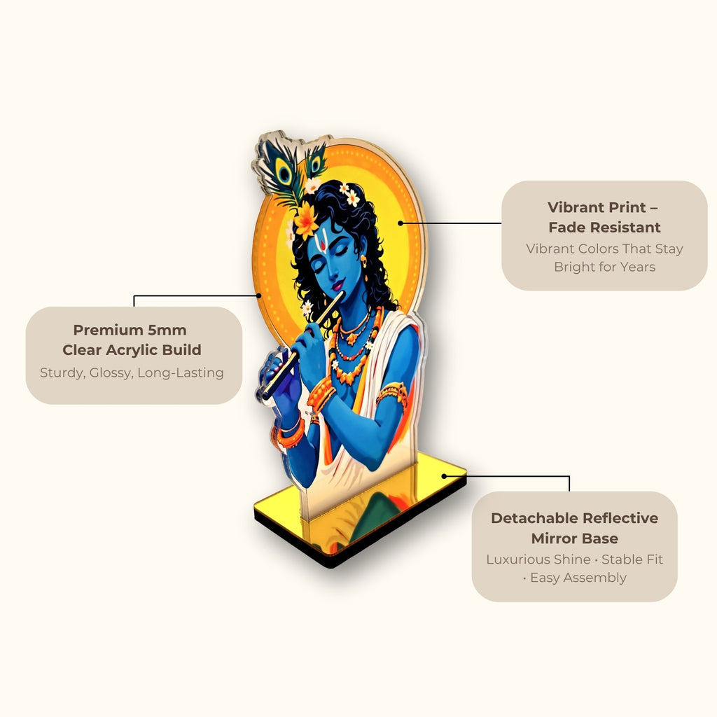 Lord Krishna Acrylic Idol