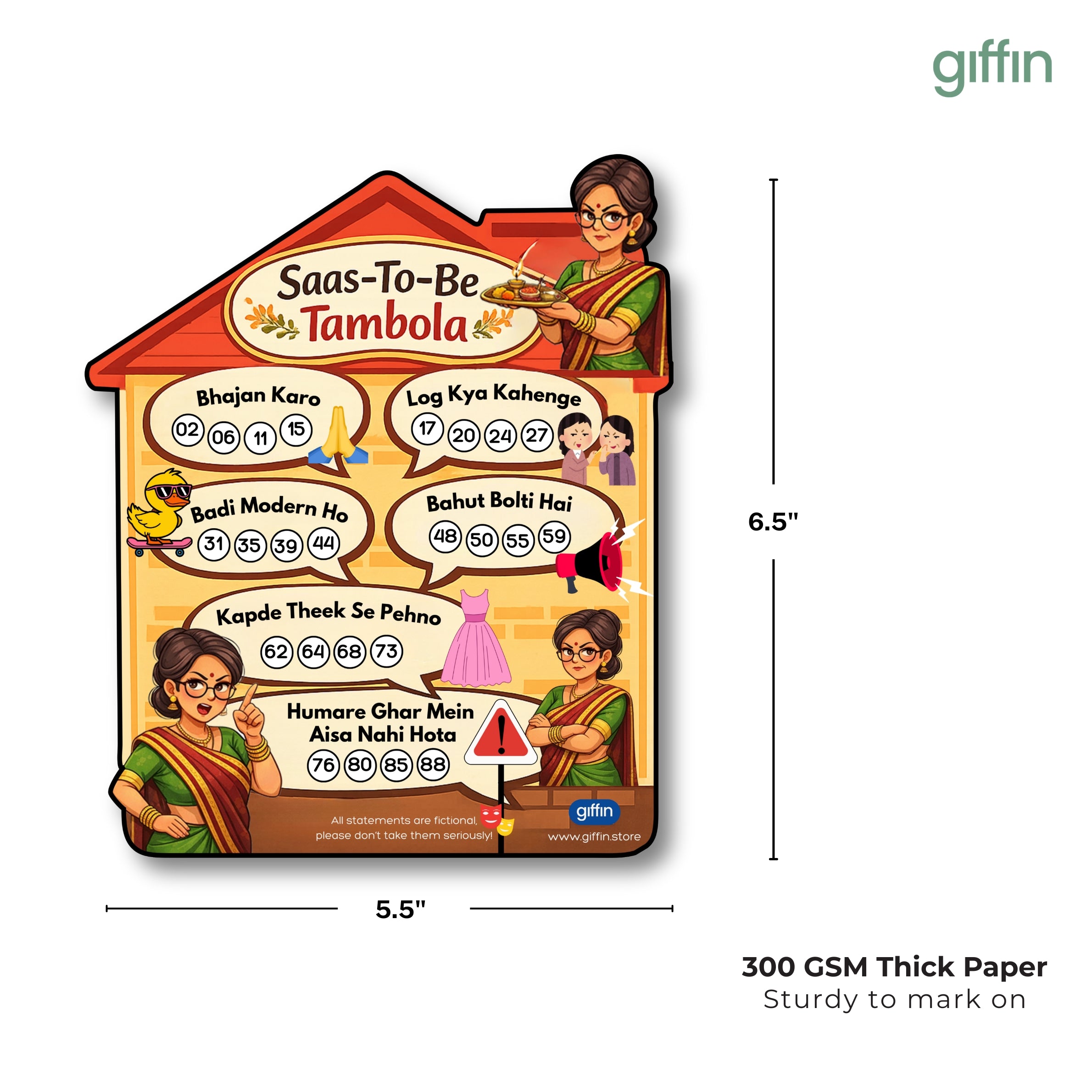 Saas-To-Be Tambola Tickets