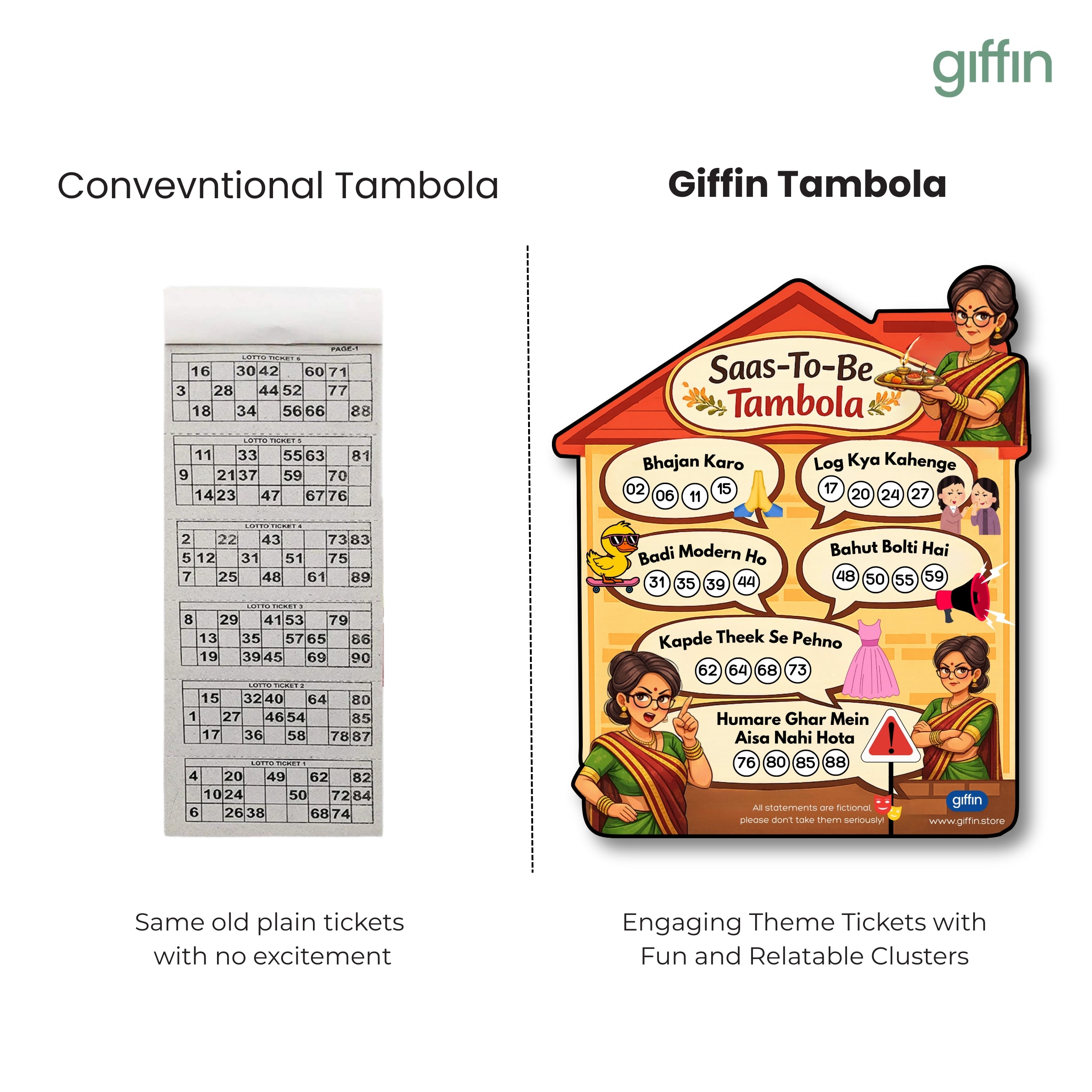 Saas-To-Be Tambola Tickets