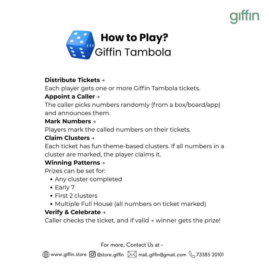 Saas-To-Be Tambola Tickets