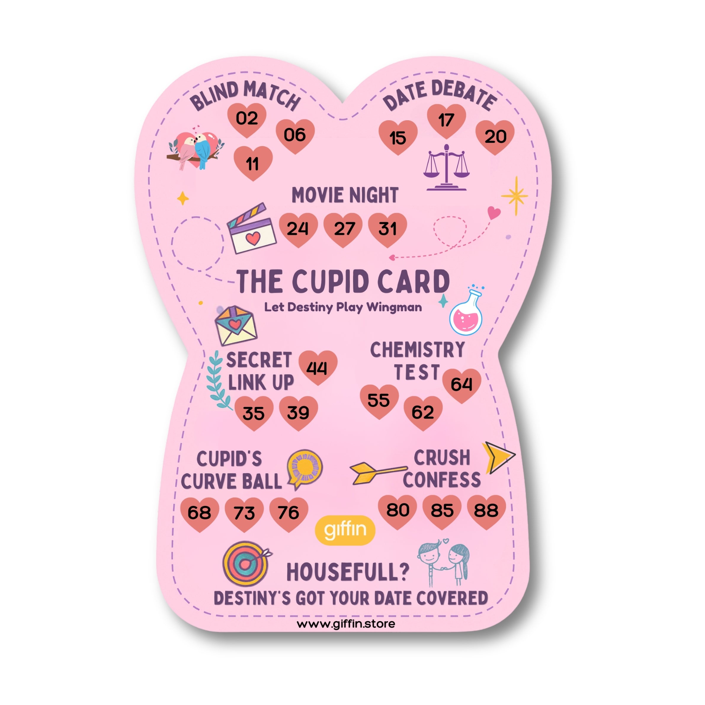 Cupid Card | Love & Romantic Theme Tambola Game
