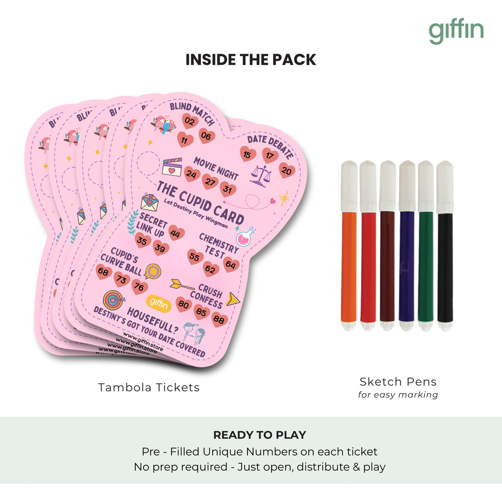 Cupid Card | Love & Romantic Theme Tambola Game