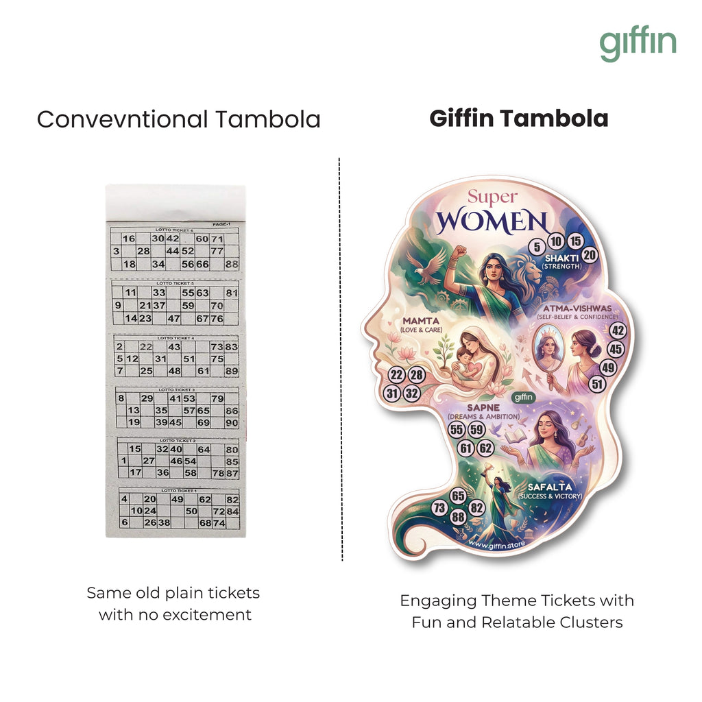 Super Women Tambola Tickets | Women's Day Tambola Game