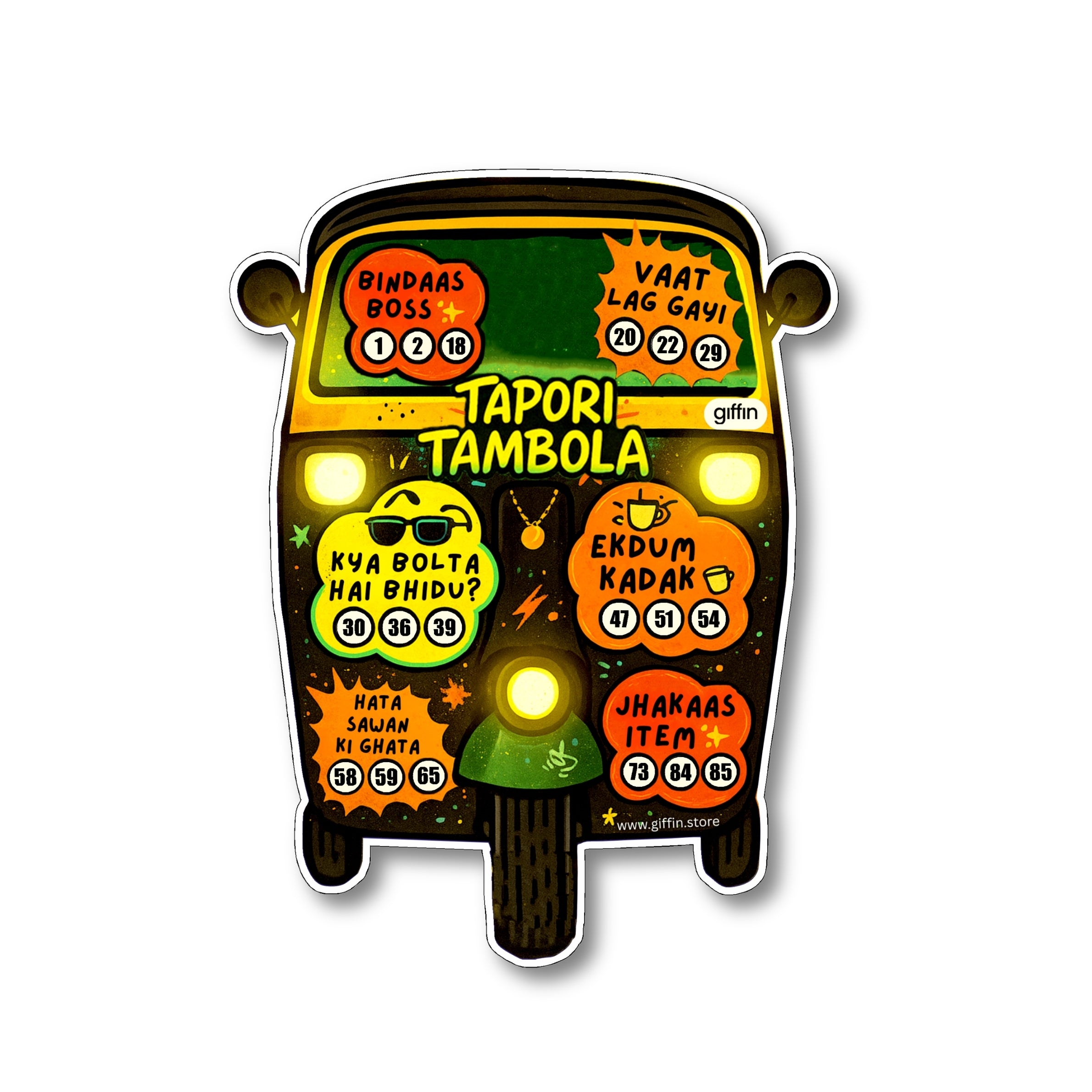 Tapori Theme Tambola Tickets