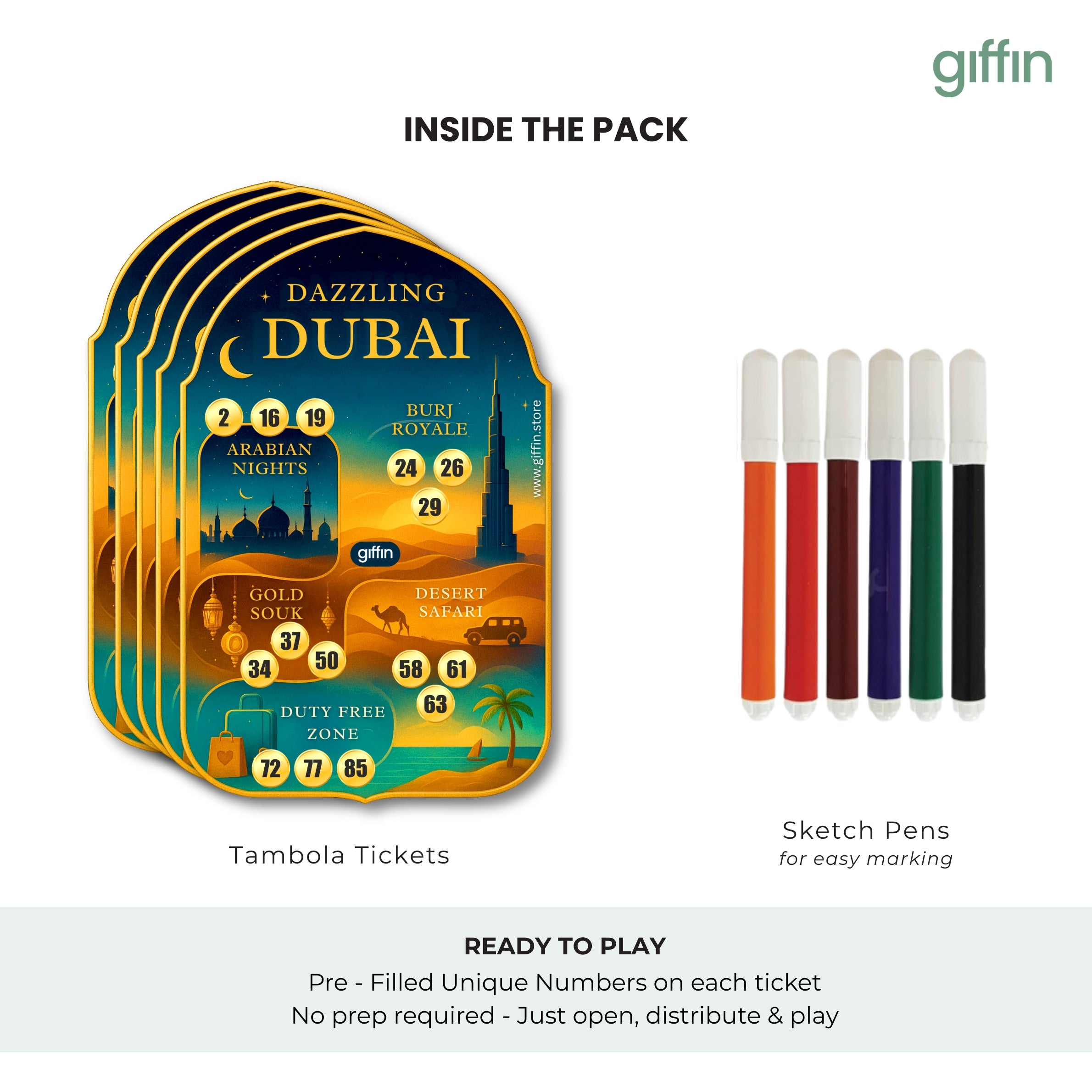 Dazzling Dubai Tambola Tickets