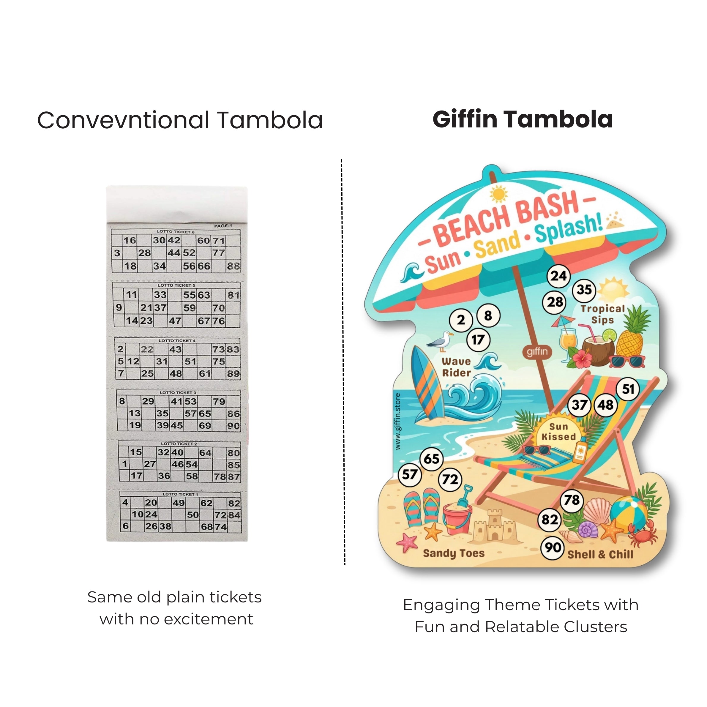 Beach Bash Tambola Tickets