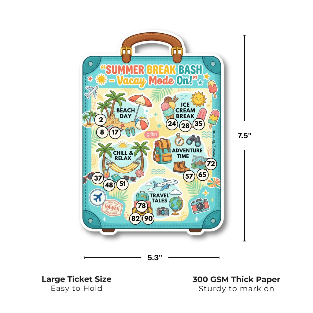 Summer Break Bash Tambola Tickets