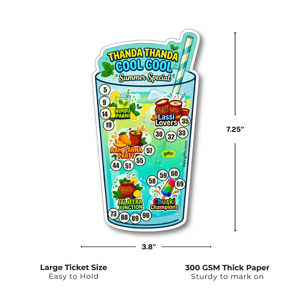 Thanda Thanda Cool Cool Tambola Tickets