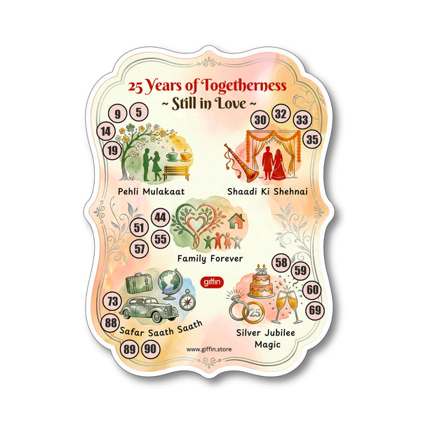 25 Years of Togetherness Tambola Tickets
