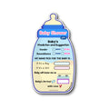 Baby Shower Prediction Card – Baby Bottle Theme Activity & Keepsake